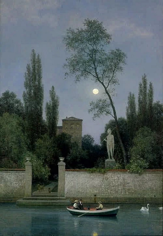 Villa italiana al chiaro di luna